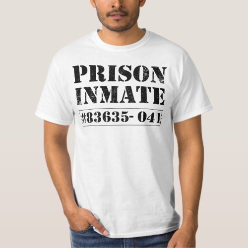 Prison Inmate _ Escaped Convict Fancy Dress T_Shirt