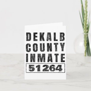 Prison Inmate Halloween Costume Dekalb County Geor Card