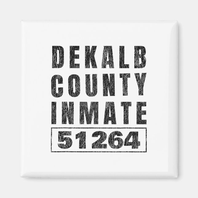 Prison Inmate Halloween Costume Dekalb County Geor Magnet (Front)