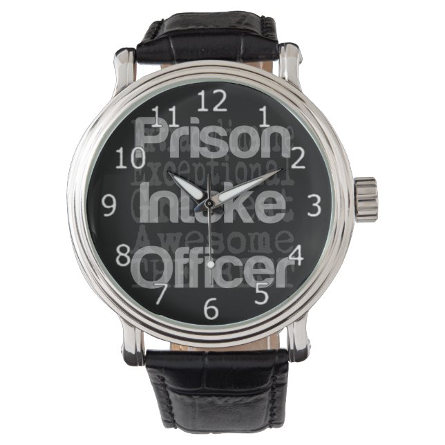 Prison Intake Officer Extraordinaire Watch (Front)