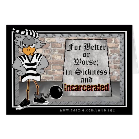 Prison Jailbird Cards (Front Horizontal)