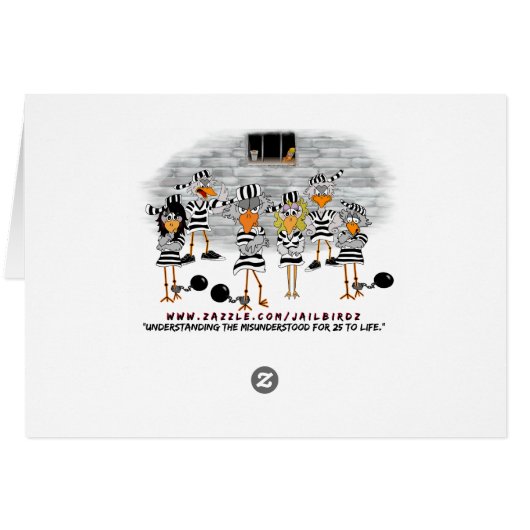 Prison Jailbird Cards (Back Horizontal)