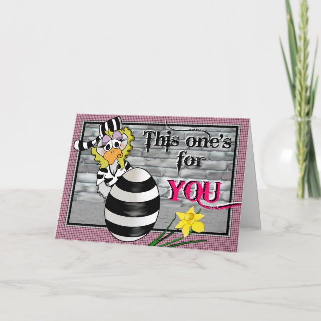 Prison Jailbird Holiday Card (Front)