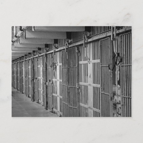 Prison Lockdown Postcard