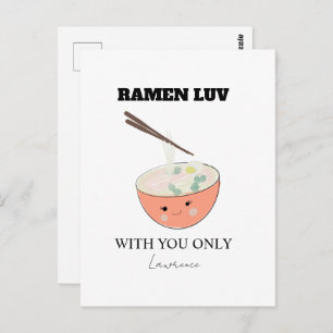 Prison Long Distance Cute Ramen Soup Postcard