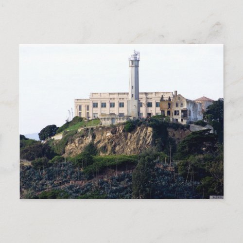 Prison On The Island of Alcatraz Postcard