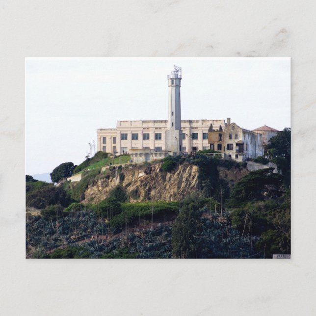Prison On The Island of Alcatraz Postcard (Front)