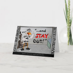 Prison Release card: Jailbird Card