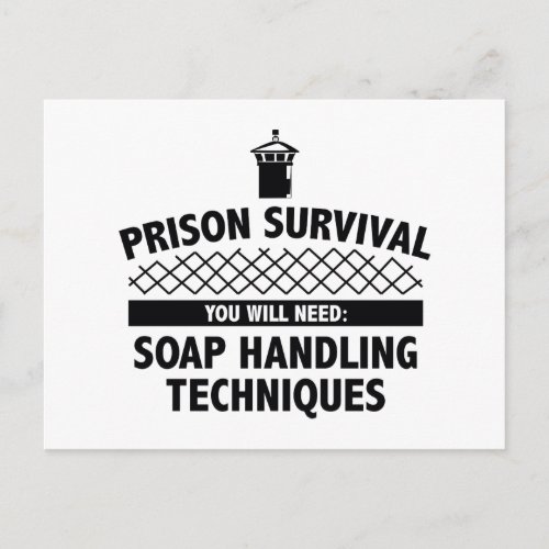 Prison Survival Postcard