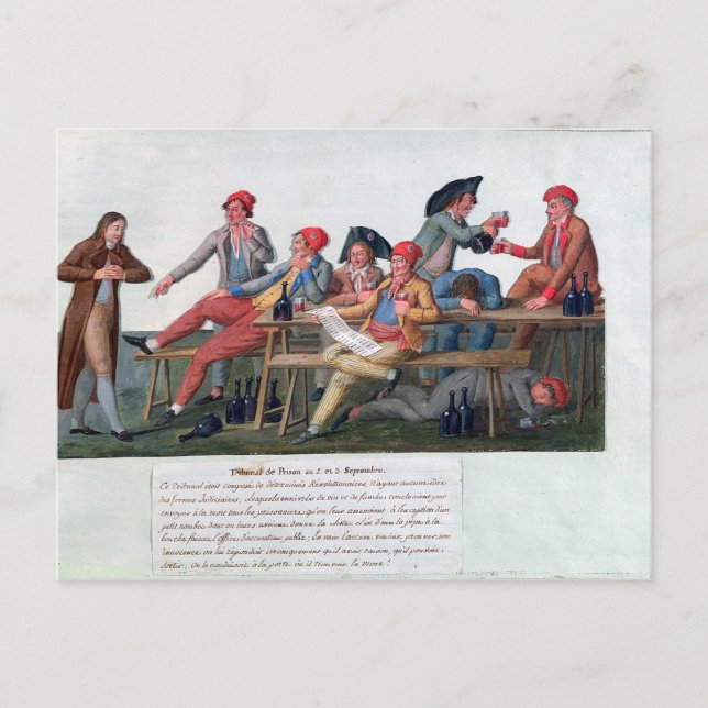 Prison Tribunal of 2 & 3 September, 1792 Postcard (Front)