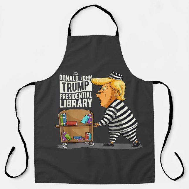 Prison Trump Presidential Library Apron (Front)