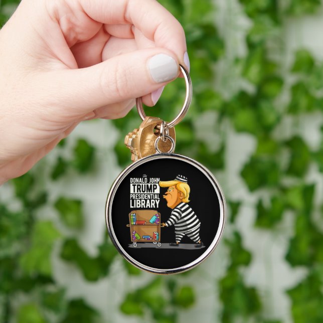 Prison Trump Presidential Library Keychain (Hand)