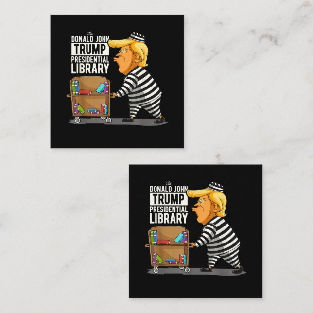 Prison Trump Presidential Library Note Card (Front/Back)