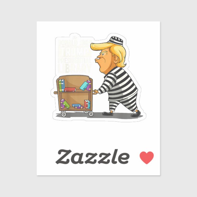 Prison Trump Presidential Library Sticker (Sheet)