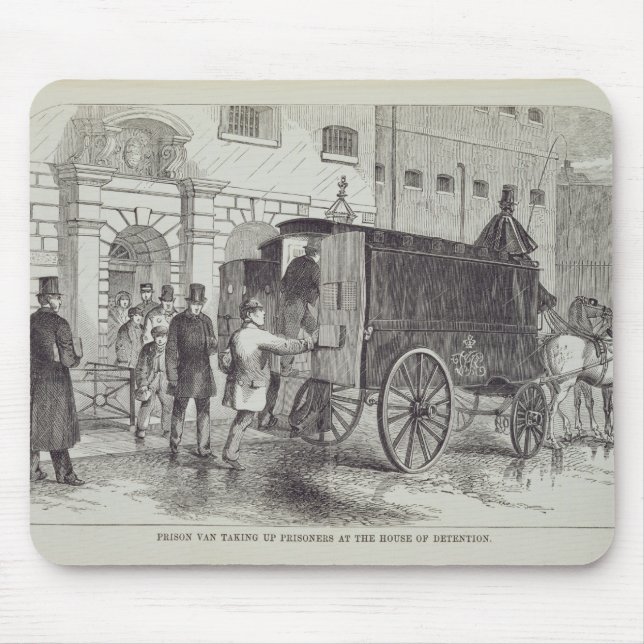 Prison Van taking up Prisoners at the House of Det Mouse Pad (Front)
