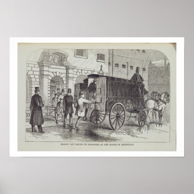 Prison Van taking up Prisoners at the House of Det Poster (Front)