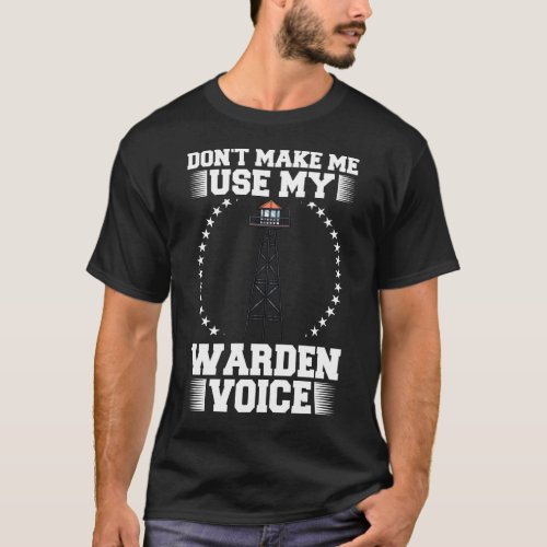 Prison Warden Correctional Officer Facility T_Shirt