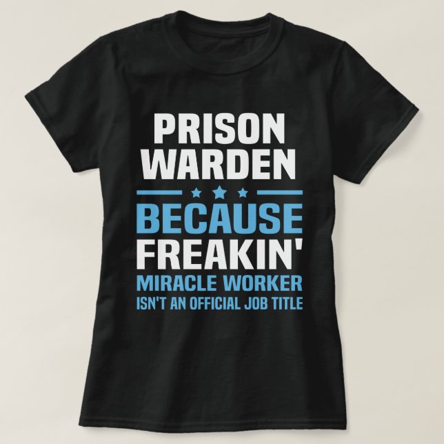 Prison Warden T-Shirt (Design Front)