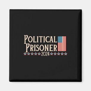 Prisoner 2024 Vote Trump November 5 American Flag  Magnet