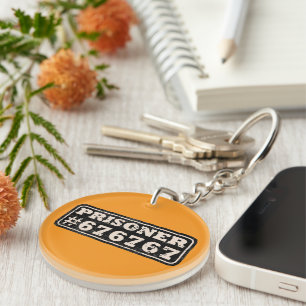 Prisoner 67 Meme Keychain