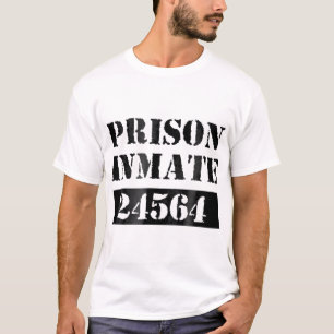 Prisoner Costume Orange Prison Uniform Halloween J T-Shirt