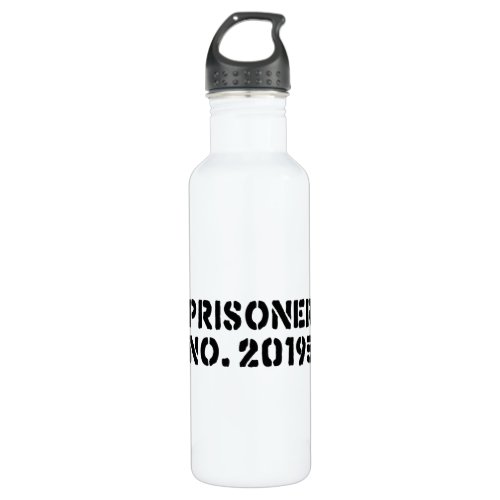 Prisoner No 20195 Stainless Steel Water Bottle