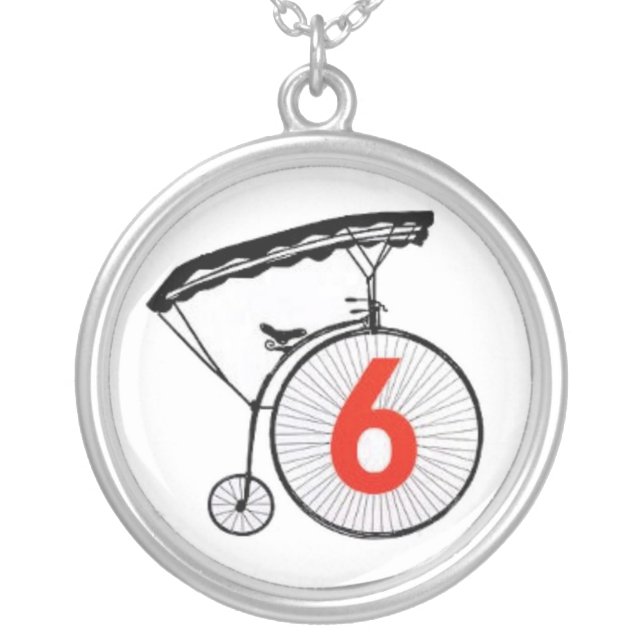 Prisoner Number 6 necklace (Front)