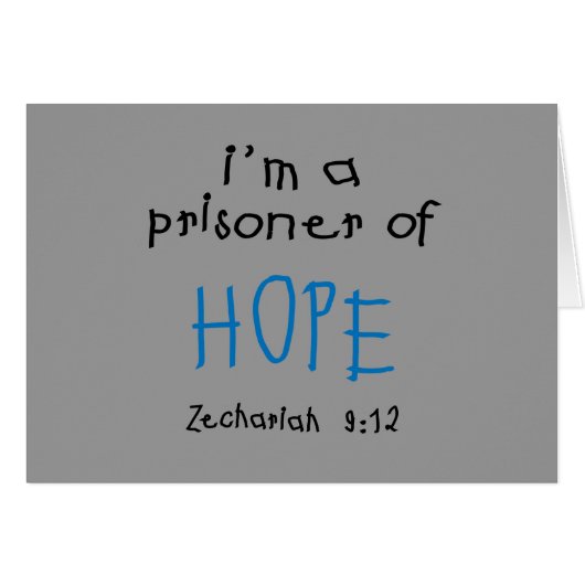 Prisoner of Hope Cards (Front Horizontal)