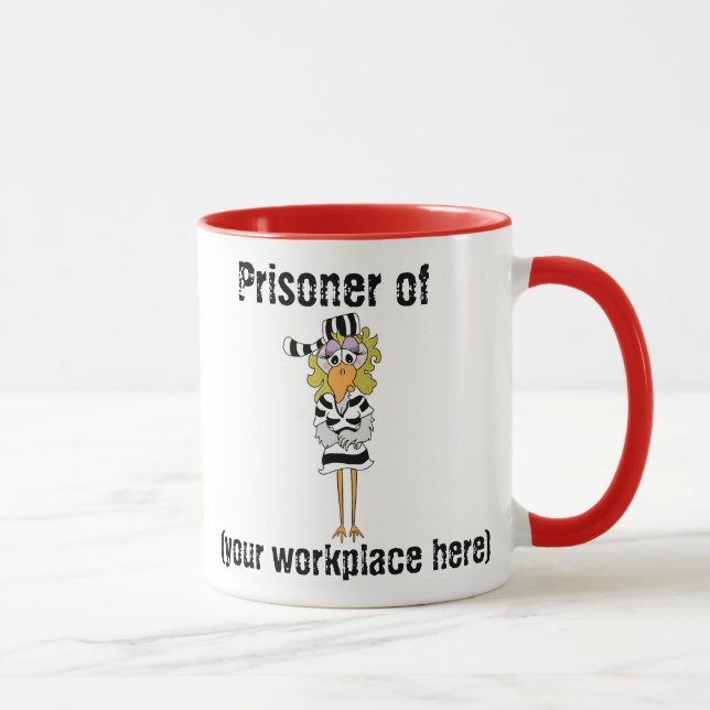'Prisoner of work' mug (Right)
