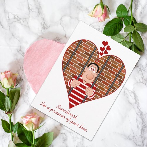 Prisoner of Your Love Funny Holiday Card