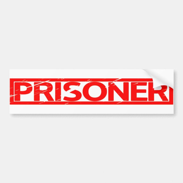 Prisoner Stamp Bumper Sticker (Front)