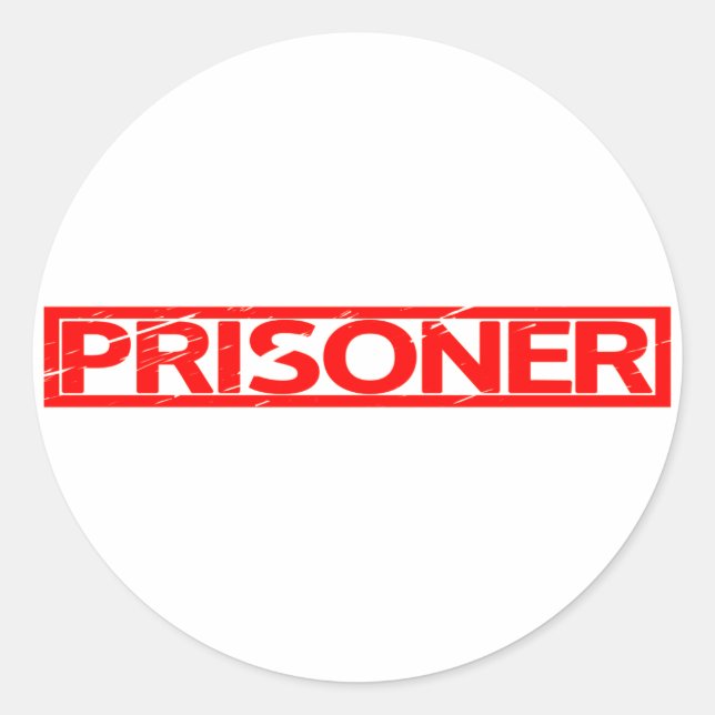 Prisoner Stamp Classic Round Sticker (Front)