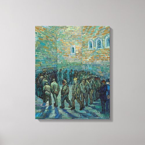 Prisoners Exercising by Vincent Van Gogh Canvas Print