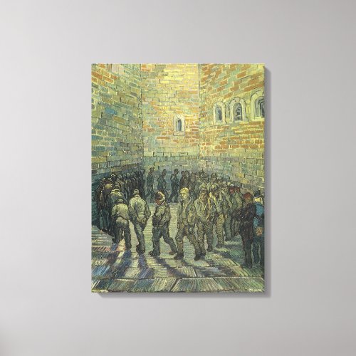 Prisoners Exercising by Vincent van Gogh Canvas Print