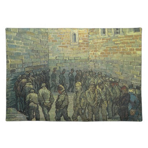 Prisoners Exercising by Vincent van Gogh Cloth Placemat