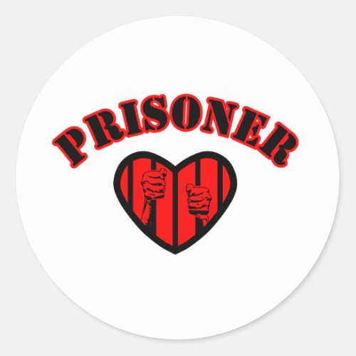 PRISONERS OF LOVE CLASSIC ROUND STICKER