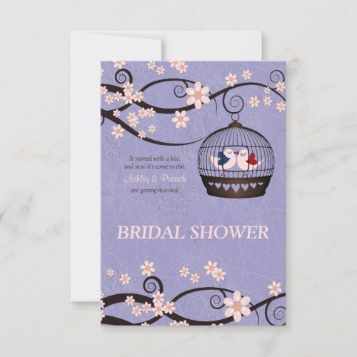 Prisoners of Love Violet Bridal Shower Invitation