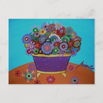 Pristine Flowers Postcard by prisarts at Zazzle