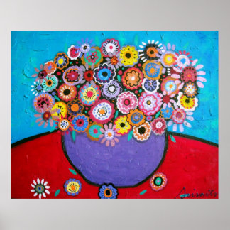 PRISTINE FLOWERS POSTER