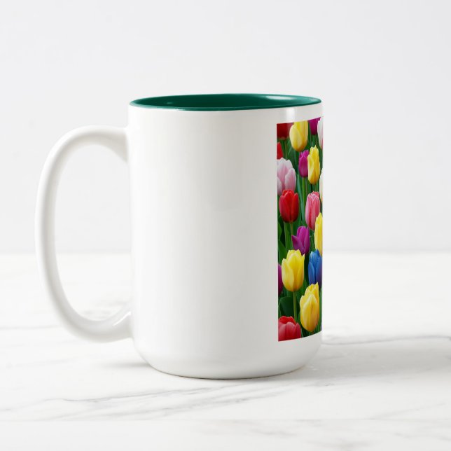 Pristine Tulips Mug (Left)