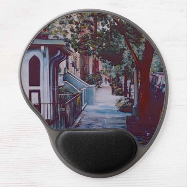 Pristine Walk on 19th Street Gel Mouse Pad (Front)