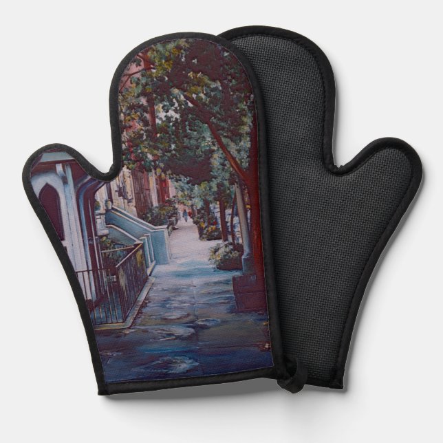 Pristine Walk on 19th Street Oven Mitt (Front/Back)