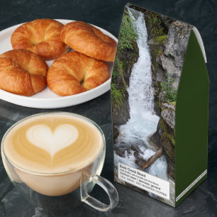 Pristine Waterfall Landscape Photo Roasted Coffee
