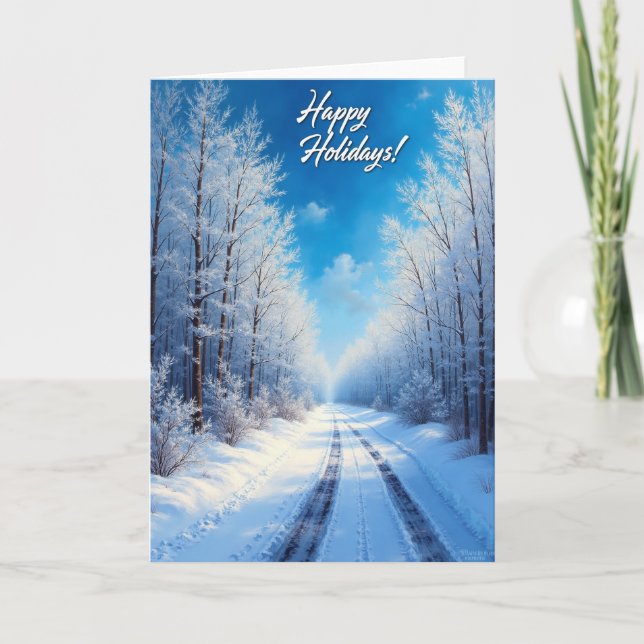 Pristine Winter Path Card (Front)