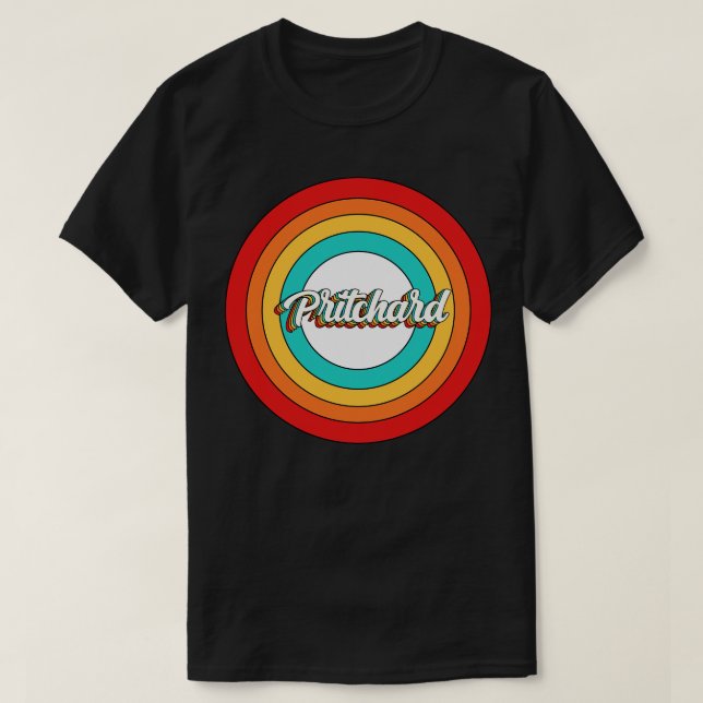Pritchard Name Shirt Vintage Pritchard Circle (Design Front)