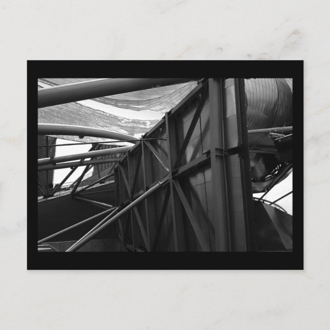 pritzker pavilion :: winter (b&w) postcard (Front)