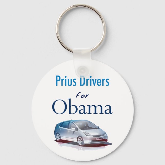 Prius Drivers for Obama Keychain (Front)