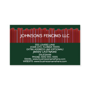 Privacy Fence Business Card