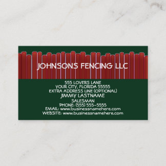 Privacy Fence Business Card