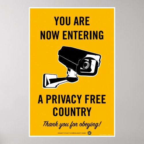Privacy Free Country Poster